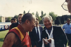 Dalai Lama and Rinpoche in Merigar